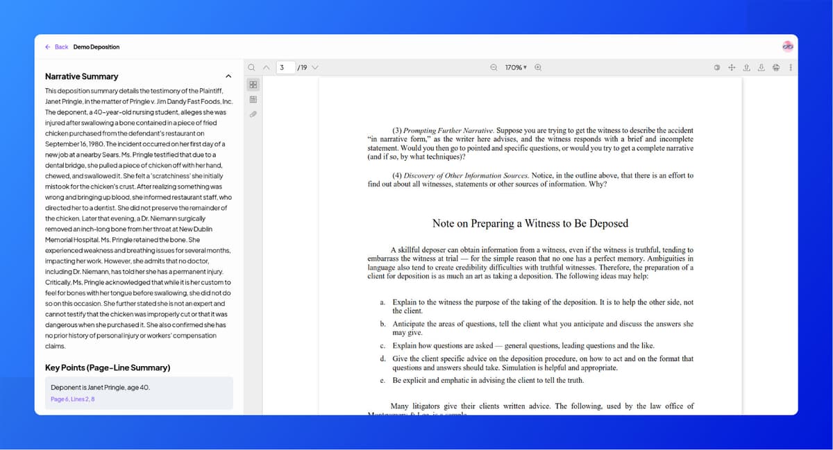 Visualization of Interactive Page-Line Summaries